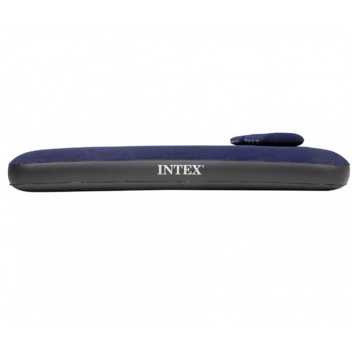 Матрас кемпинговый флок INTEX с 2 подушками, 152x203x25 см (64765)