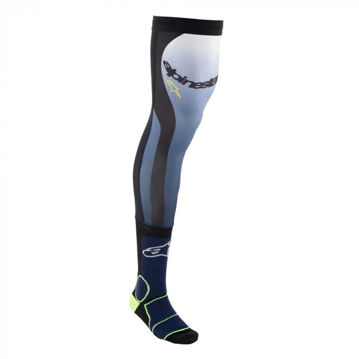 Носки Alpinestars KNEE BRACE SOCKS, темно-синий-желтый, размер S/M