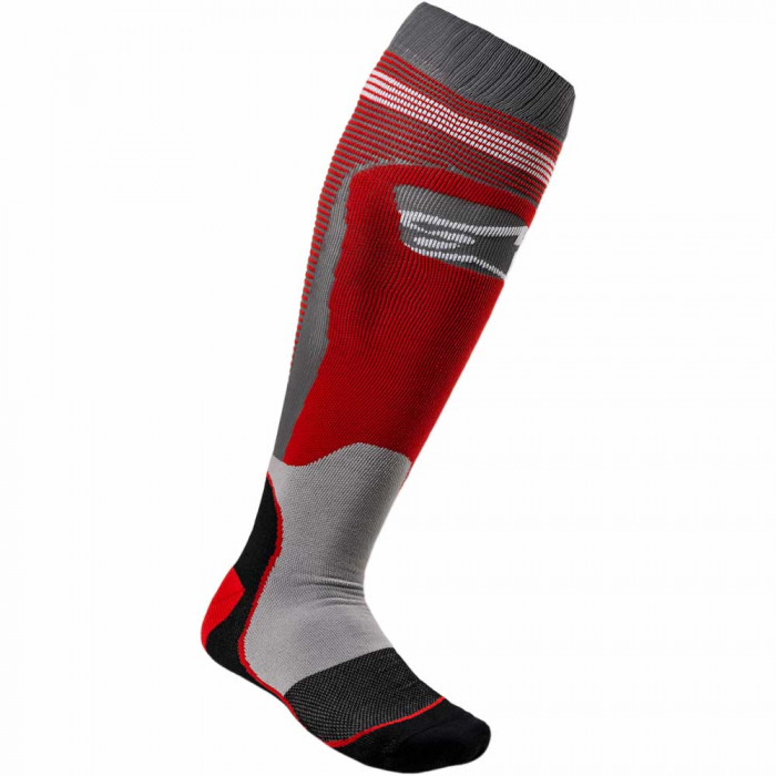 Носки Alpinestars MX PLUS-1 SOCKS, красно-серый, размер S