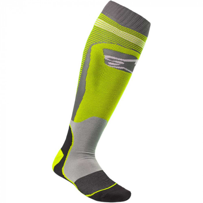 Носки Alpinestars MX PLUS-1 SOCKS, желто-серый, размер S