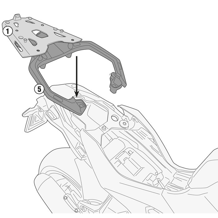 Крепление кофра GIVI SRA5138 BMW S 1000 XR (20-21)
