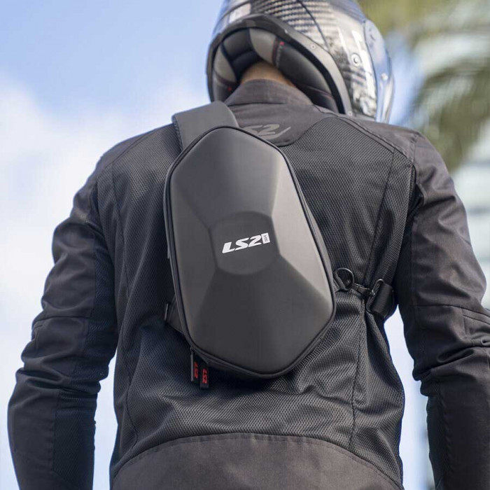 Сумка через плечо LS2 SHIELD SHOULDER BAG, чёрный, 4 л