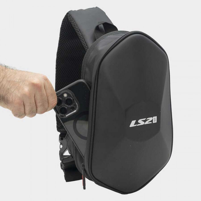 Сумка через плечо LS2 SHIELD SHOULDER BAG, чёрный, 4 л