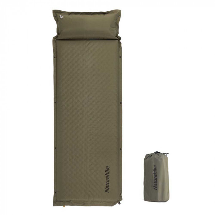 Коврик c подушкой самонадувной Naturehike CNK2300DZ014 D01, зеленый