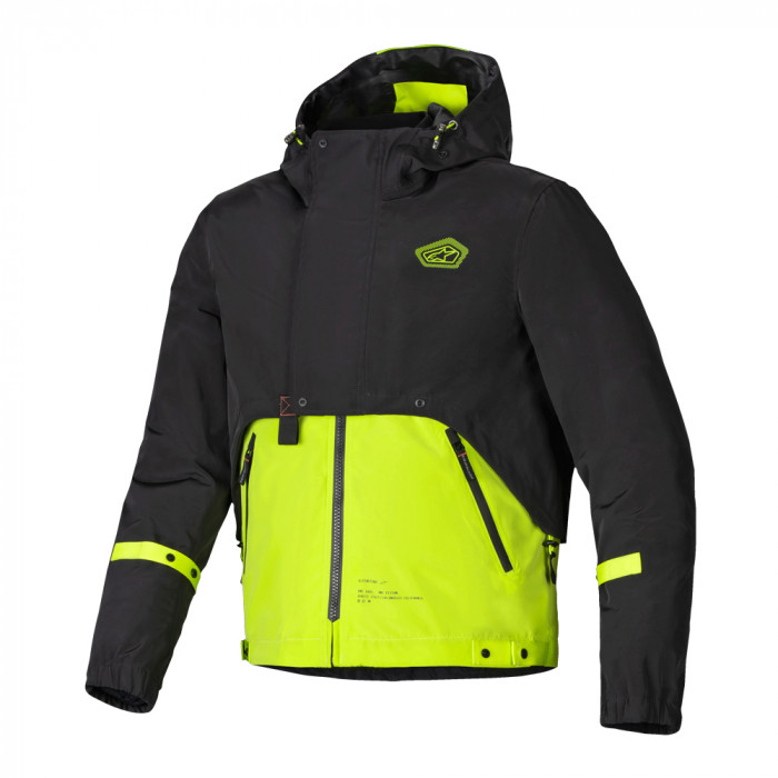 Мотокуртка Alpinestars Mootant Waterproof Jacket, черно-лаймовый, размер L