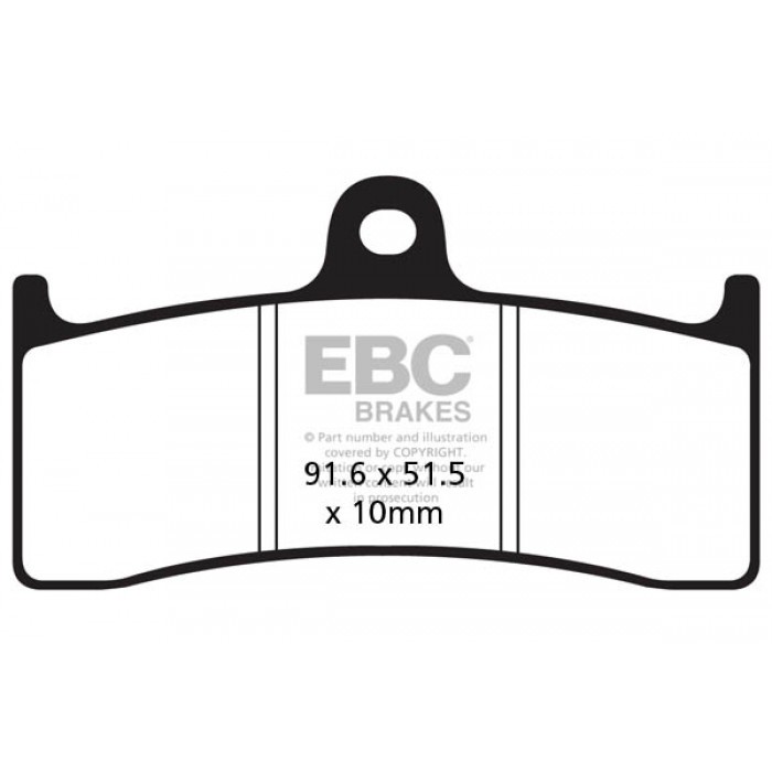 Тормозные колодки синтетические EBC FA249HH