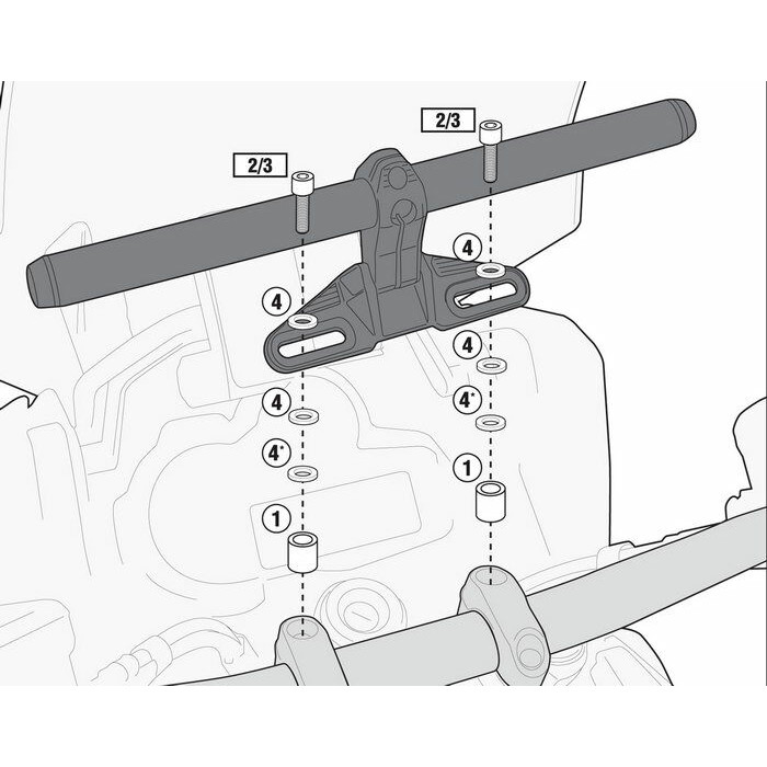 Комплект болтов GIVI 02SKIT для S900A