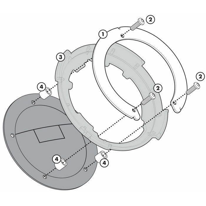 Крепеж GIVI BF05 TANKLOCK сумки на бак мотоцикла Benelli/MV Agusta/Yam