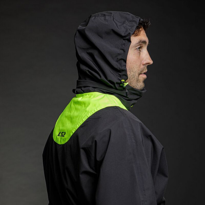 Мотокуртка дождевая LS2 X-RAIN JACKET, черно-желтый, размер XL/2XL