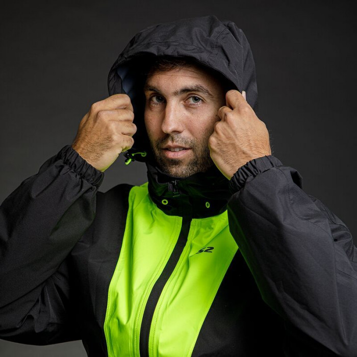 Мотокуртка дождевая LS2 X-RAIN JACKET, черно-желтый, размер XL/2XL