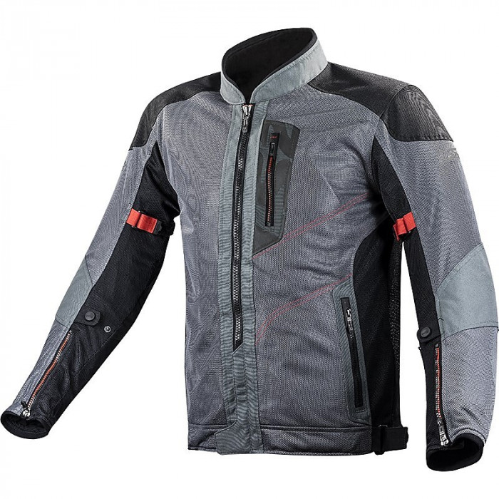 Мотокуртка мужская LS2 ALBA MAN JACKET, темно-серо-черный, размер S