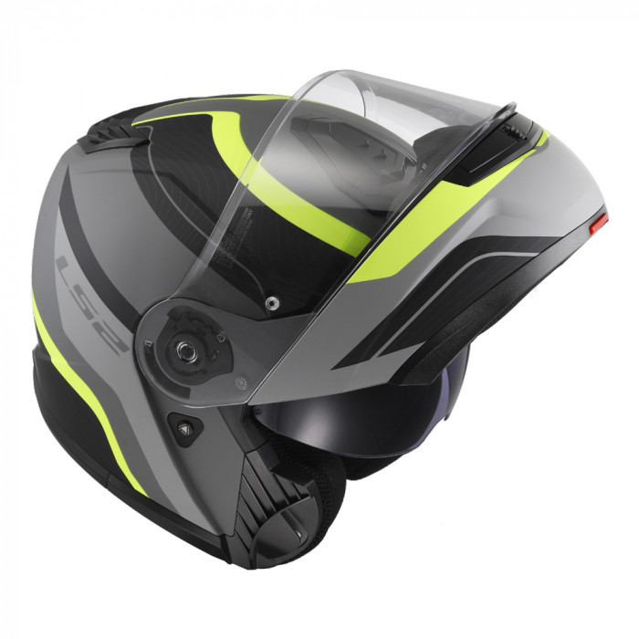 Мотошлем LS2 FF908 STROBE II MONZA, матовый черно-желтый, размер S
