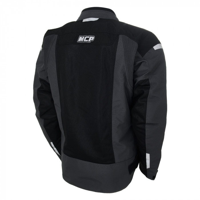 Мотокуртка мужская MCP ASW Summer Waterproof, черно-темно-серый, размер S