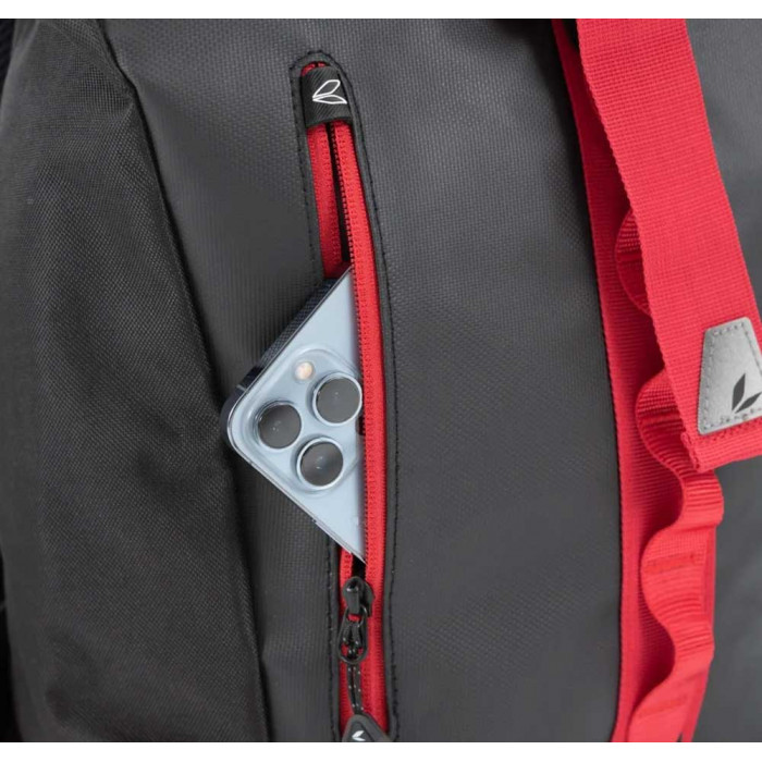 Рюкзак водонепроницаемый Taichi WP BACK PACK, чёрный, красный, 25л