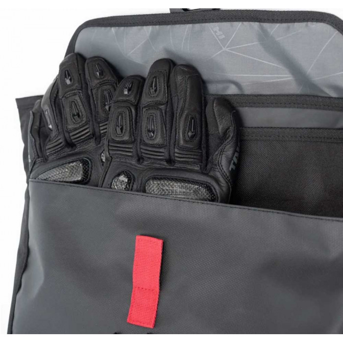 Рюкзак водонепроницаемый Taichi WP BACK PACK, чёрный, красный, 25л
