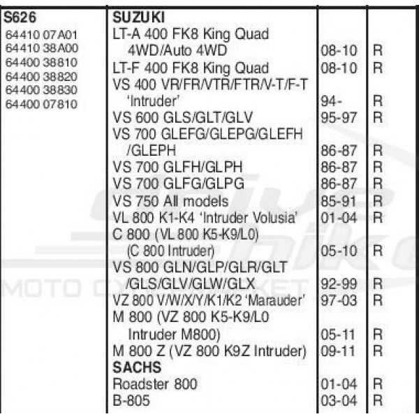 Тормозные накладки EBC S626G Grooved