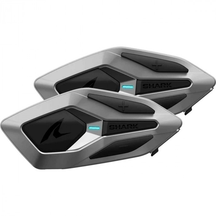 Bluetooth мотогарнитура SHARK SENA for SHARK — MWD DUO, серый (комплект 2 шт.)