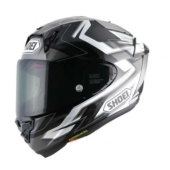Мотошлем SHOEI X-Spirit PRO ESCALATE, черно-серо-белый, размер L