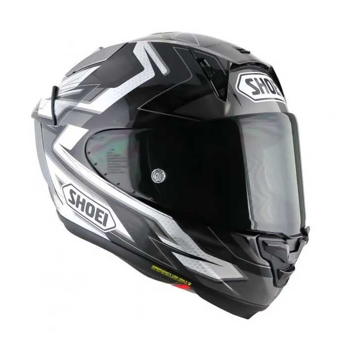 Мотошлем SHOEI X-Spirit PRO ESCALATE, черно-серо-белый, размер L