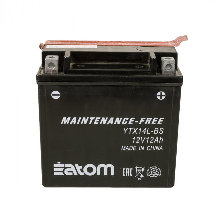Мото аккумулятор ATOM YTX14L-BS MF