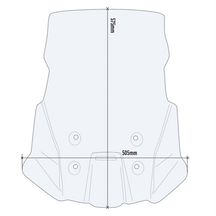 Стекло ветровое GIVI D3117ST SUZUKI VSTROM 1050 (20-21)