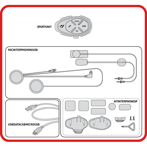 Bluetooth мотогарнитура Interphone Sport