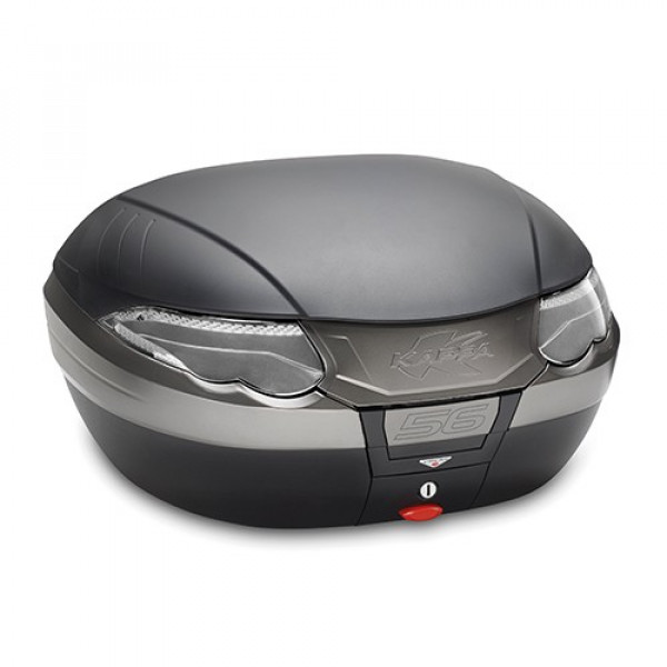 Кофр центральный K56NT Monokey 56 литров пластиковый, цвет Черный/Серебристый