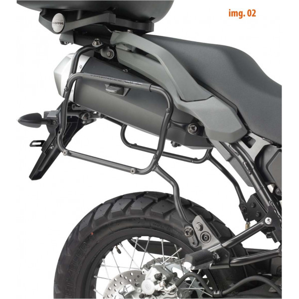 Крепеж боковых кофров KLXR691 для BMW K1200R / K1300R (2005-2016), цвет Черный