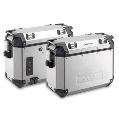 Кофры боковые KAPPA KVE37APACK2 Monokey K-VENTURE 37л (пара) алюминиевые, цвет Серебристый