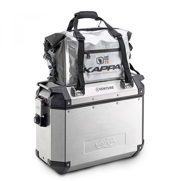 Кофры боковые KVE37APACK2 Monokey K-VENTURE 37л (пара) алюминиевые, цвет Серебристый