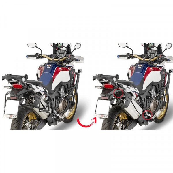 Крепеж боковых кофров KLR1144 для HONDA CRF1000L Africa Twin (2016-2017), цвет Черный