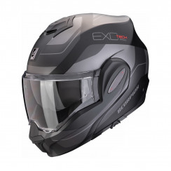 Мотошлем Scorpion EXO EXO-TECH EVO PRO COMMUTA, цвет Черный Матовый/Серебристый, Размер XL