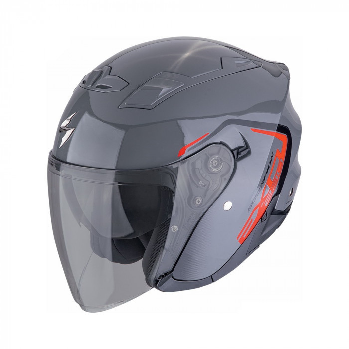Мотошлем Scorpion EXO EXO-230 CIT-E, цвет Серый/Красный, Размер L