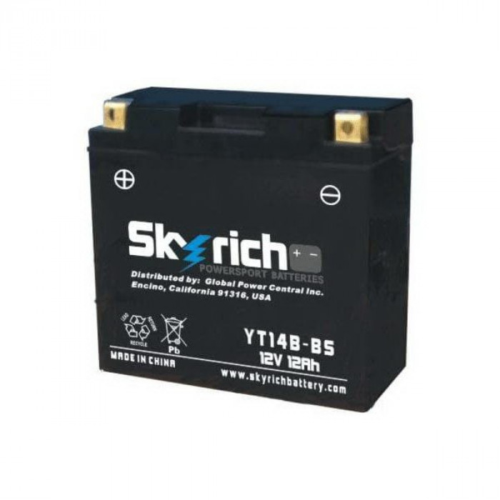 Мото аккумулятор Skyrich YT14B-BS (YT14B-4) 12В 12 А/ч
