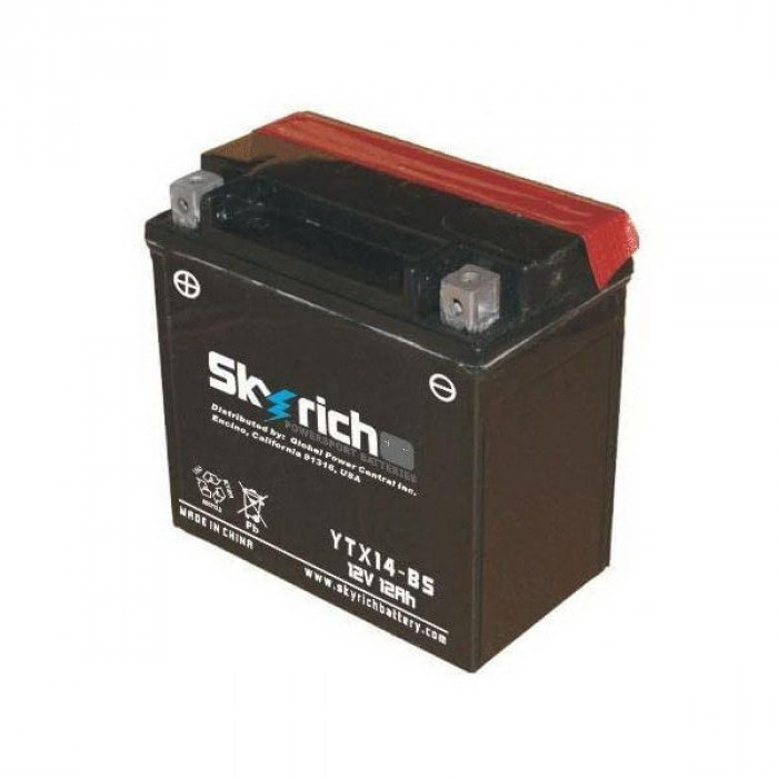 Мото аккумулятор Skyrich YTX14-BS 12В 12 А/ч MF