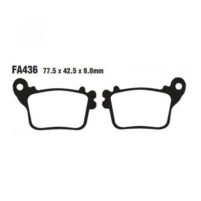 Тормозные колодки органические EBC FA436