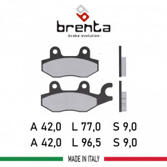 Тормозные колодки Brenta FT 3021 Organic