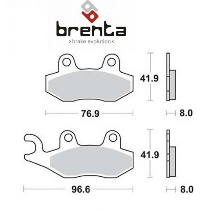 Тормозные колодки Brenta FT 3063 Organic