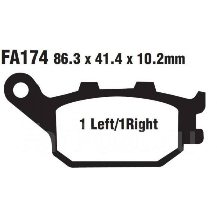Тормозные колодки синтетические EBC FA174HH