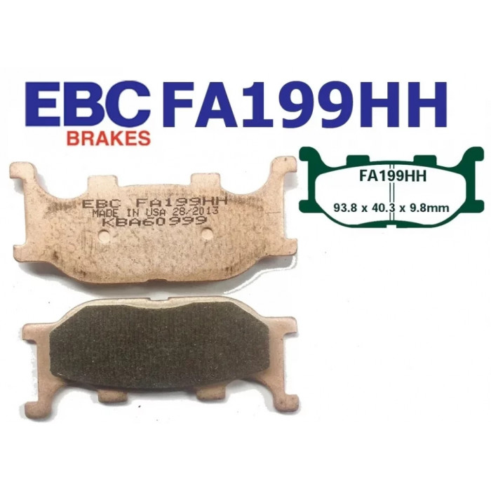 Тормозные колодки синтетические EBC FA199HH
