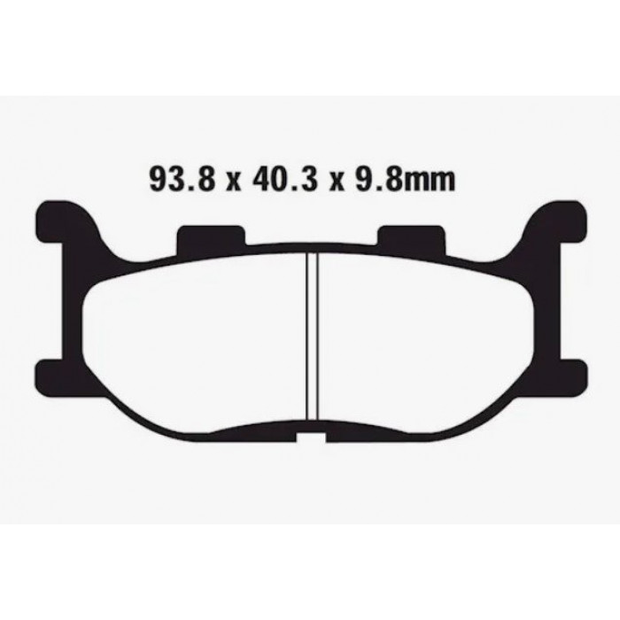 Тормозные колодки синтетические EBC FA199HH