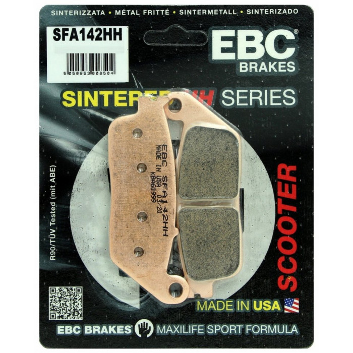 Тормозные колодки синтетические EBC SFA142HH для скутера
