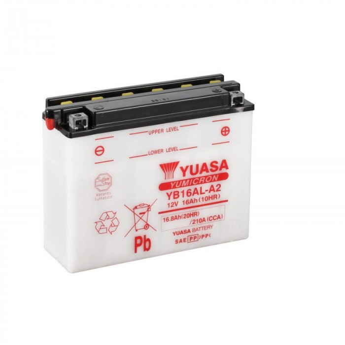 Мото аккумулятор YUASA YB16AL-A2