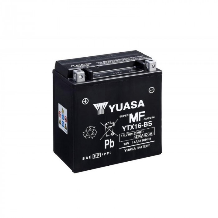 Мото аккумулятор YUASA YTX16-BS