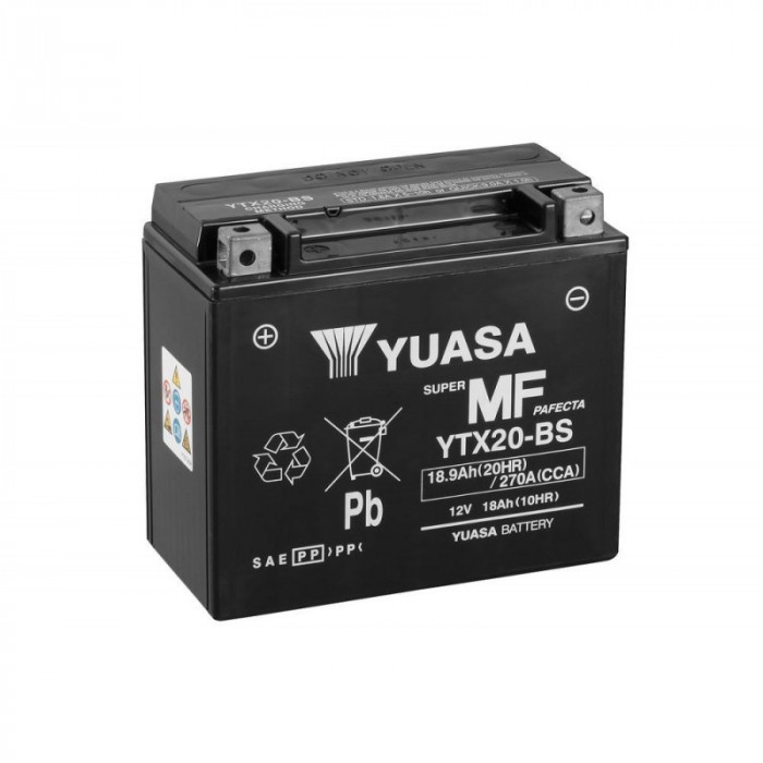 Мото аккумулятор YUASA YTX20-BS