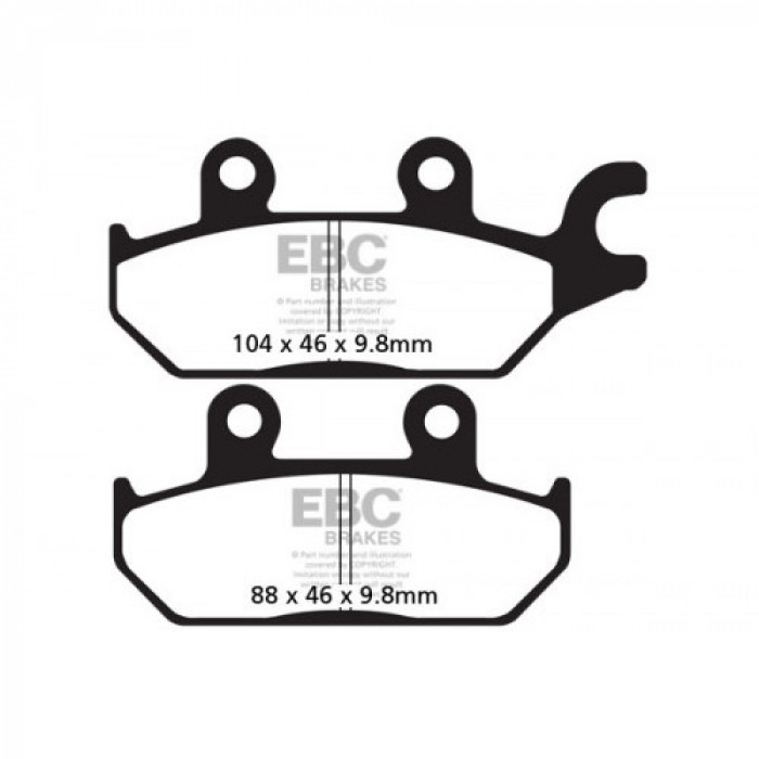 Тормозные колодки карбон EBC FA642TT