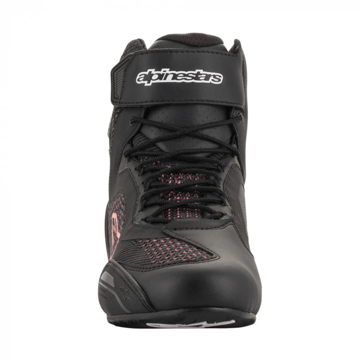 Мотоботы Alpinestars STELLA FASTER-3 RIDEKNIT, черно-желто-розовый, размер 7
