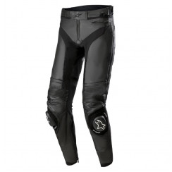 Мотобрюки кожаные Alpinestars MISSILE V3 LEATHER PANTS, черный/черный, размер 56