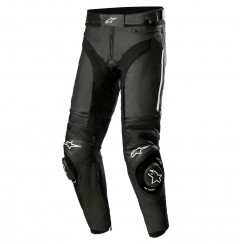 Мотобрюки кожаные Alpinestars MISSILE V3 LEATHER PANTS, черный, размер 48