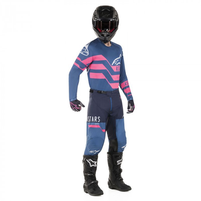 Мотобрюки кроссовые Alpinestars RACER FLAGSHIP PANTS, серо-антрацитово-оранжевый
